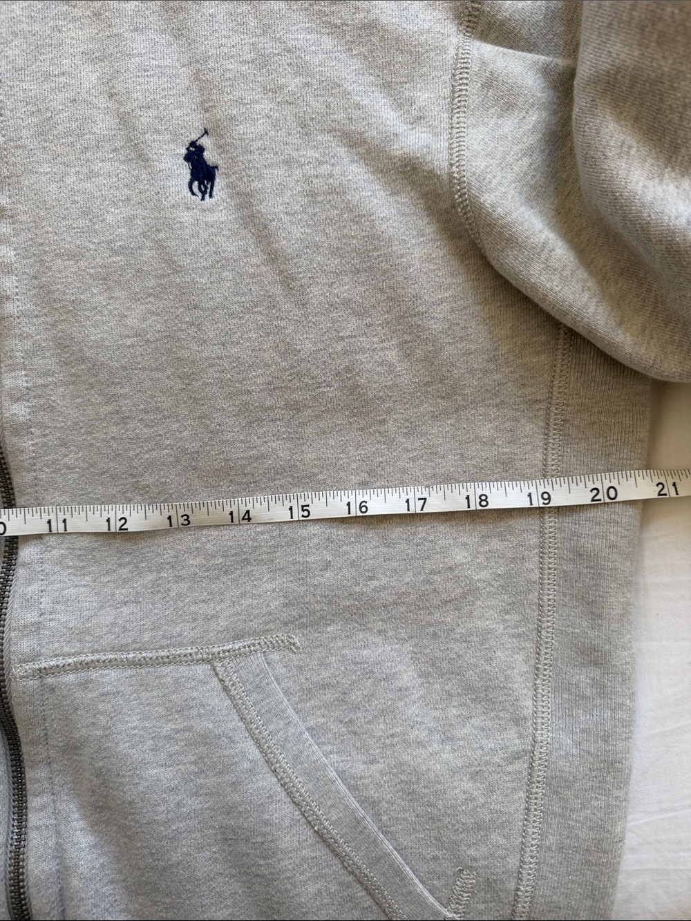 Polo by Ralph Lauren Light Gray Zip-Up Sweater - Picture 4 of 6